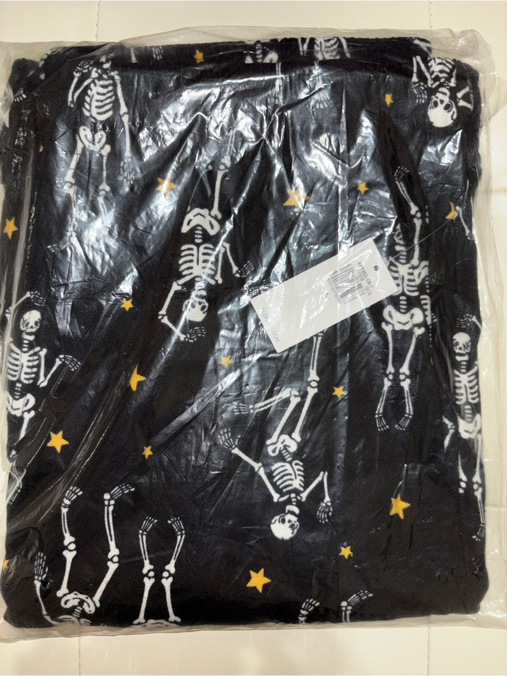 Old Navy Skeletons and Bones Flannel PJ Pants SZ L